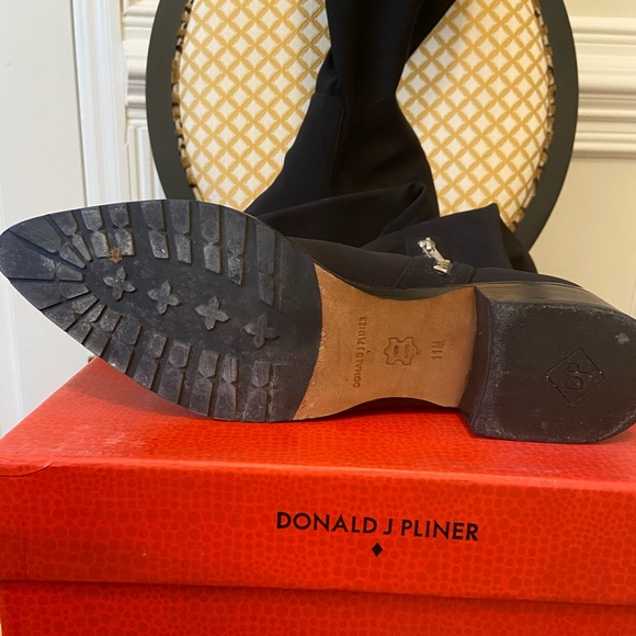 Donald J. Pliner Black Over the Knee Boots - Picture 3 of 8